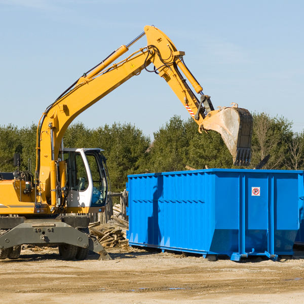 what size residential dumpster rentals are available in Grand Ridge Florida